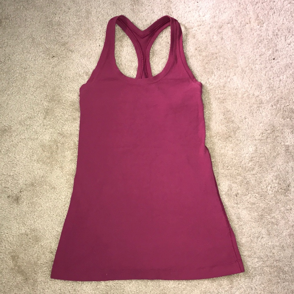 Pink lululemon tank top